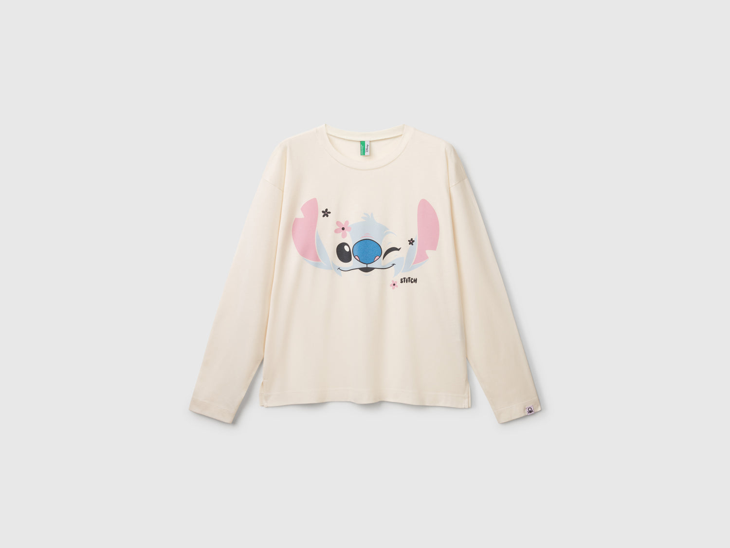Maglia da pigiama Lilo & Stitch ©Disney da donna bianco panna | Benetton Outlet