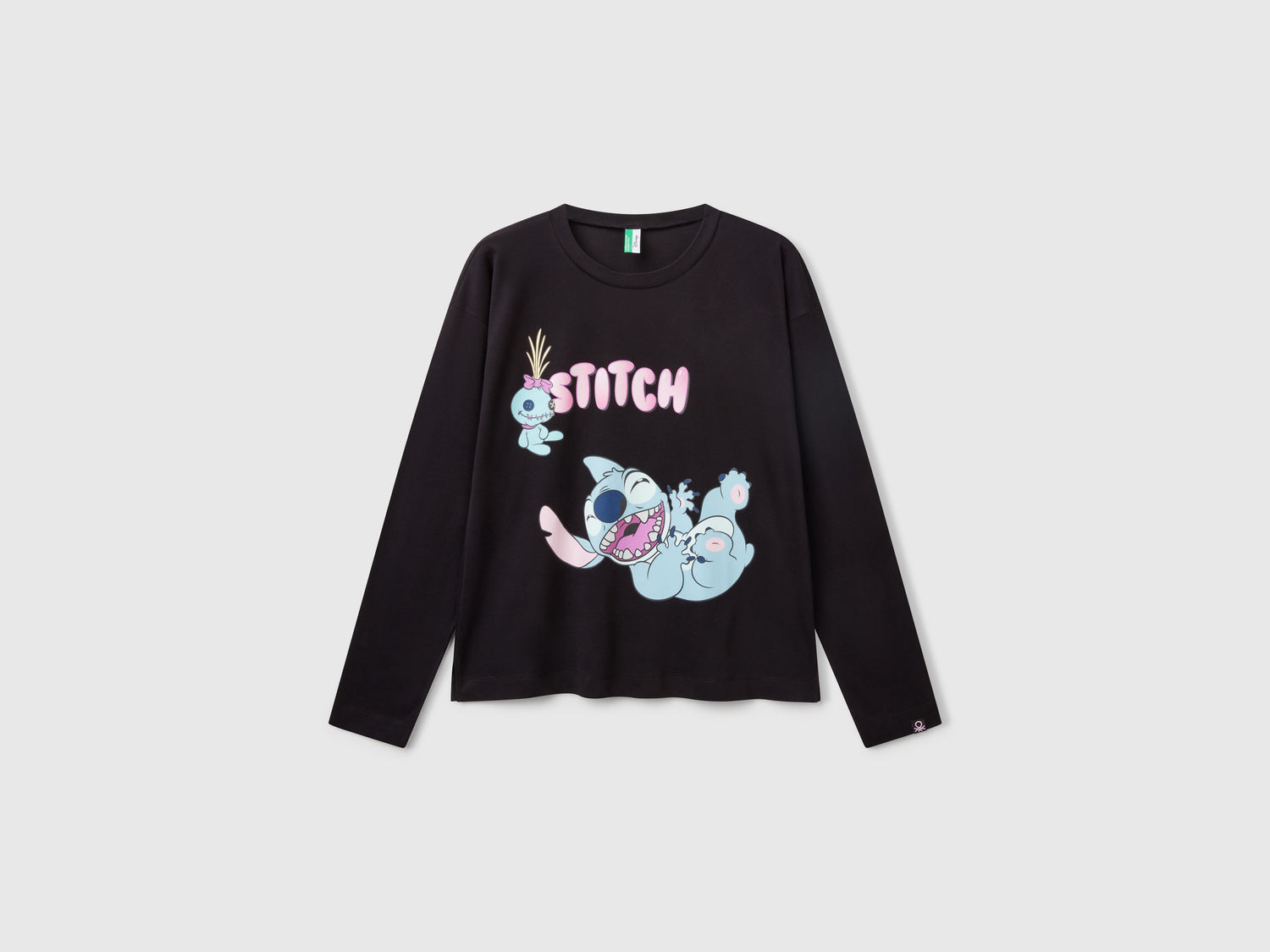 Maglia da pigiama Lilo & Stitch ©Disney da donna nero | Benetton Outlet