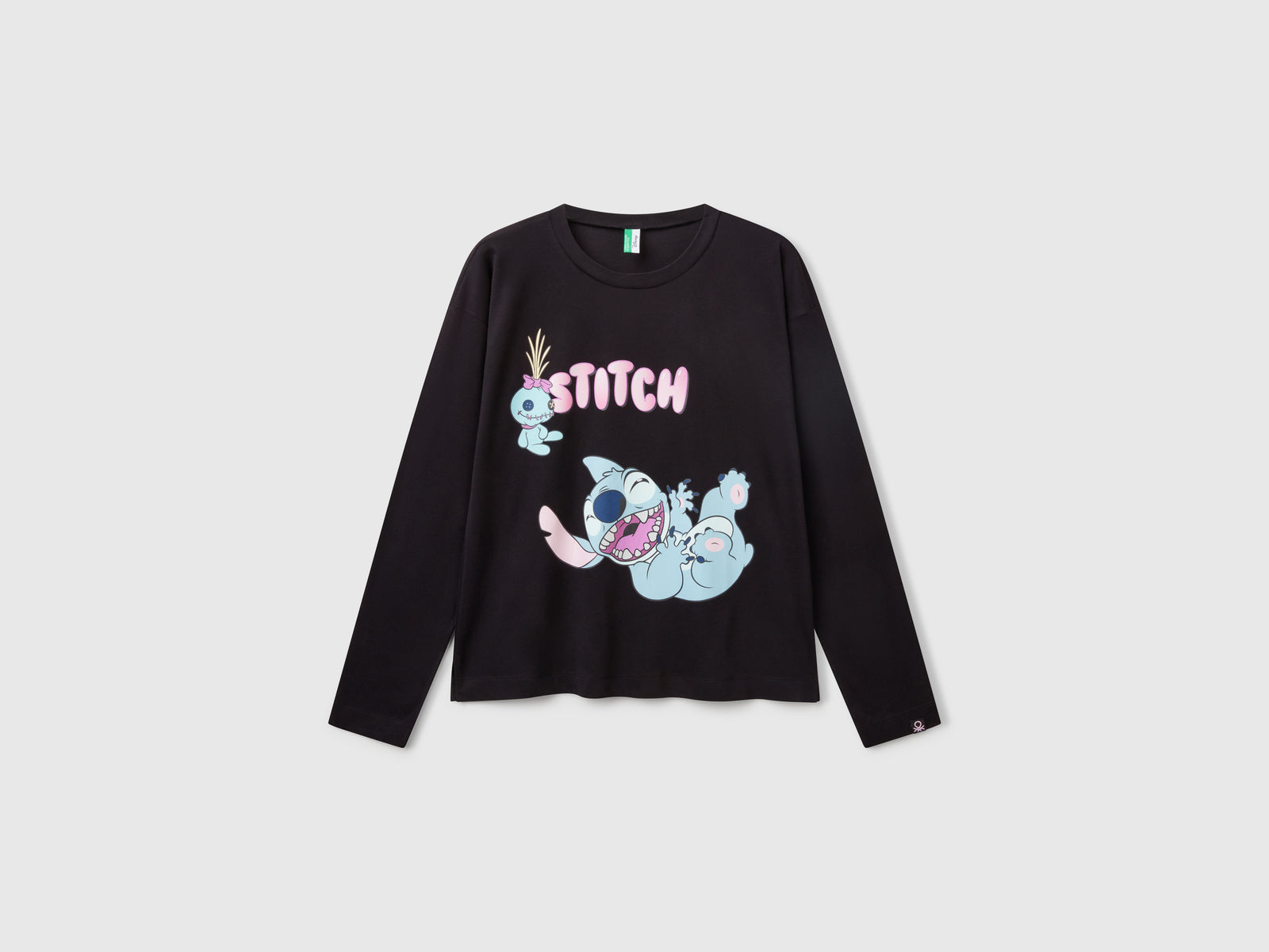 Maglia da pigiama Lilo & Stitch ©Disney da donna nero | Benetton Outlet