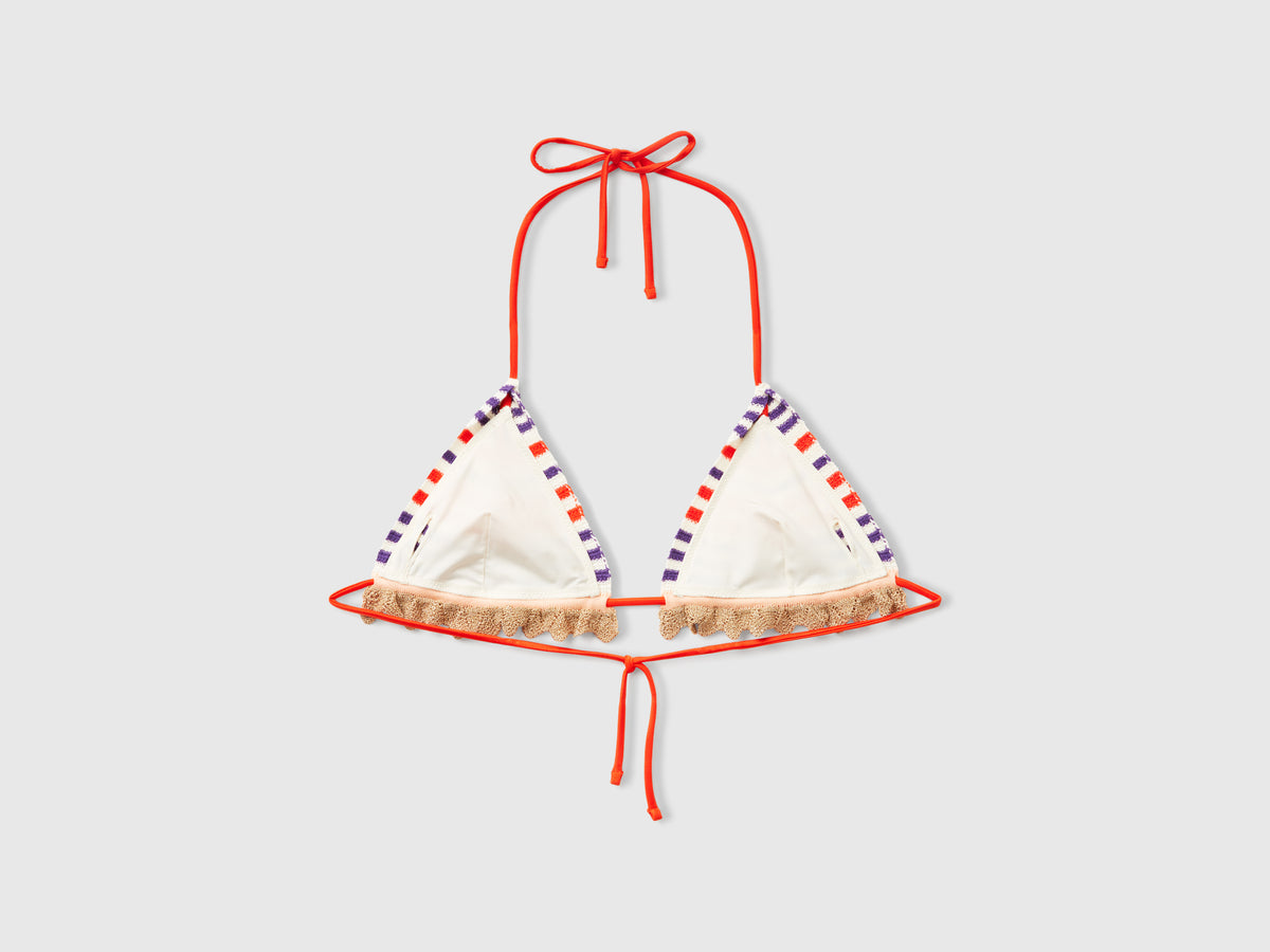 Triangolo mare in pizzo crochet