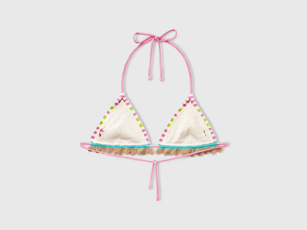 Triangolo mare in pizzo crochet