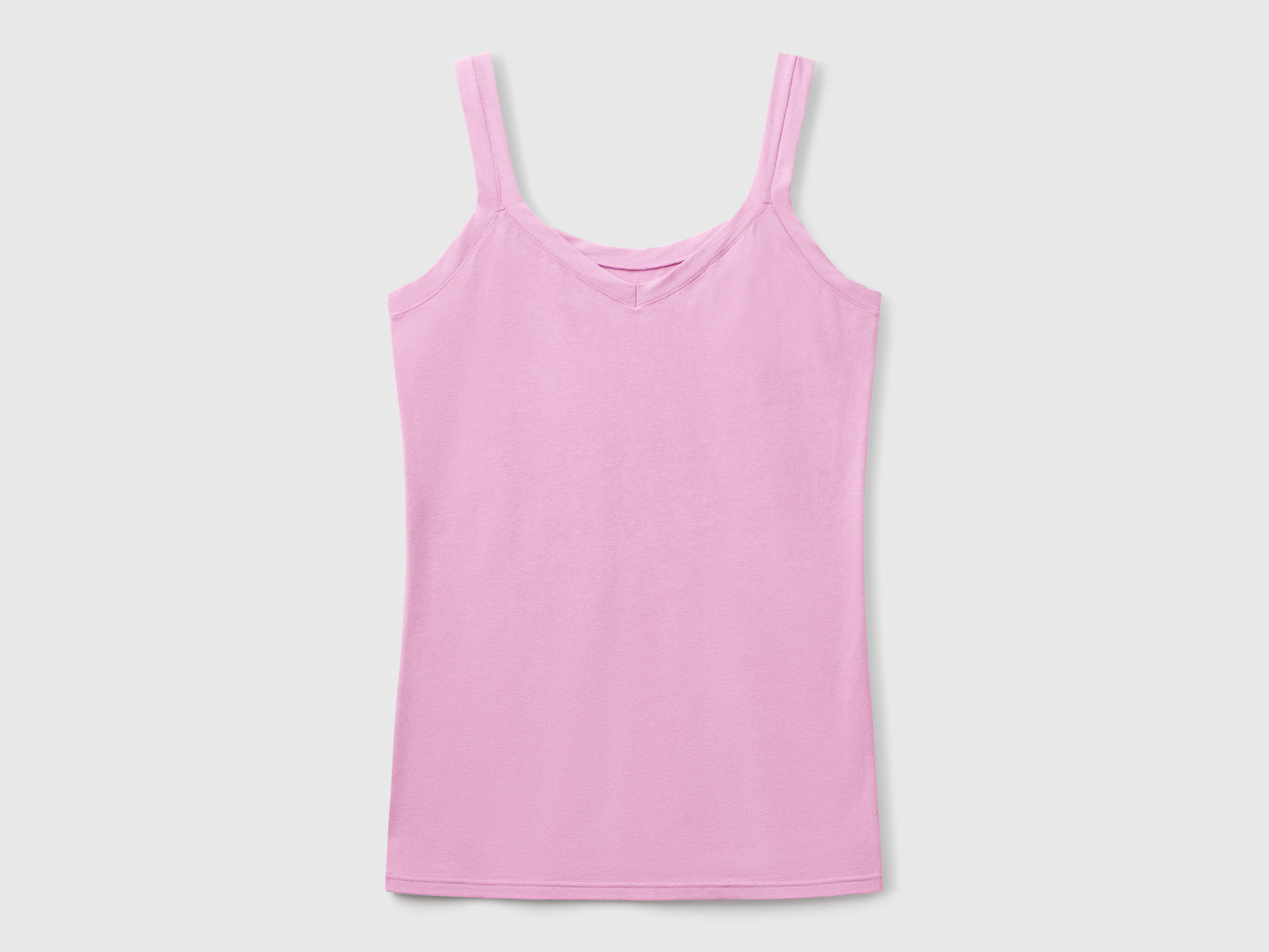Canotta intima in cotone super stretch da donna malva | Benetton Outlet