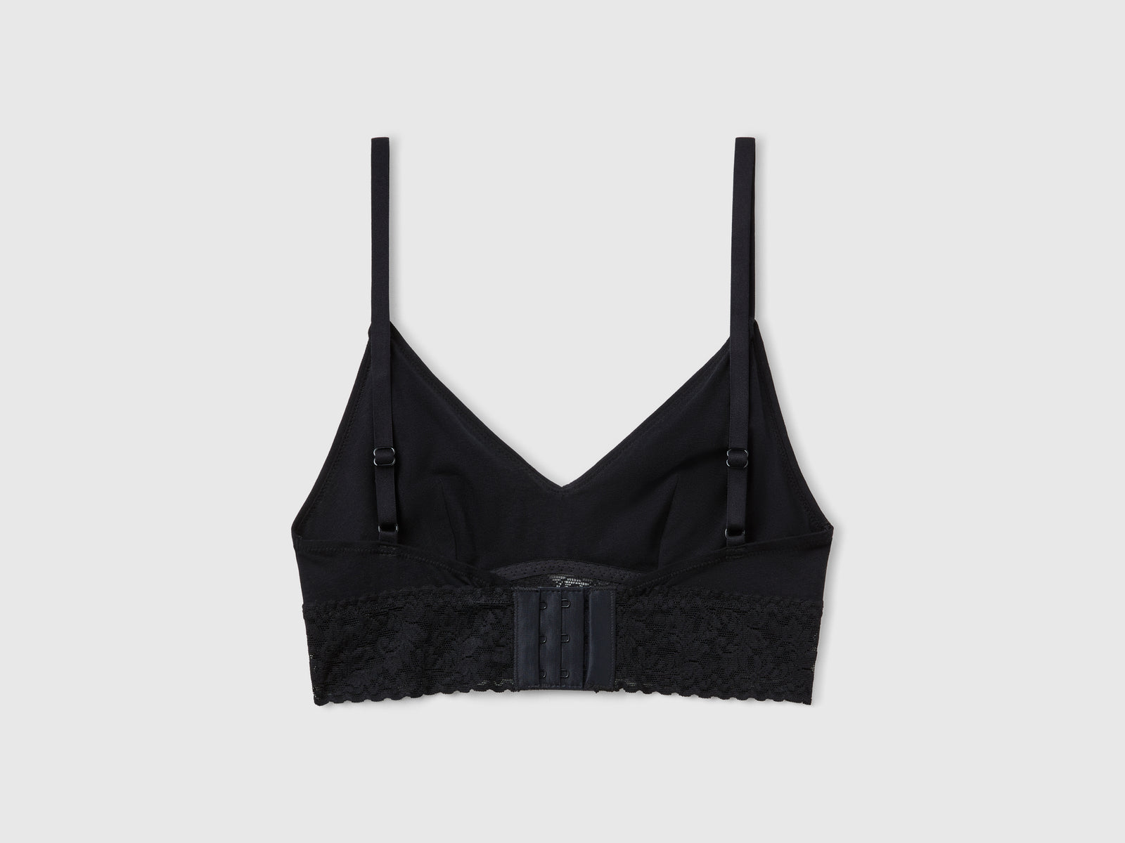 Bralette in cotone super stretch da donna nero 2 | Benetton Outlet