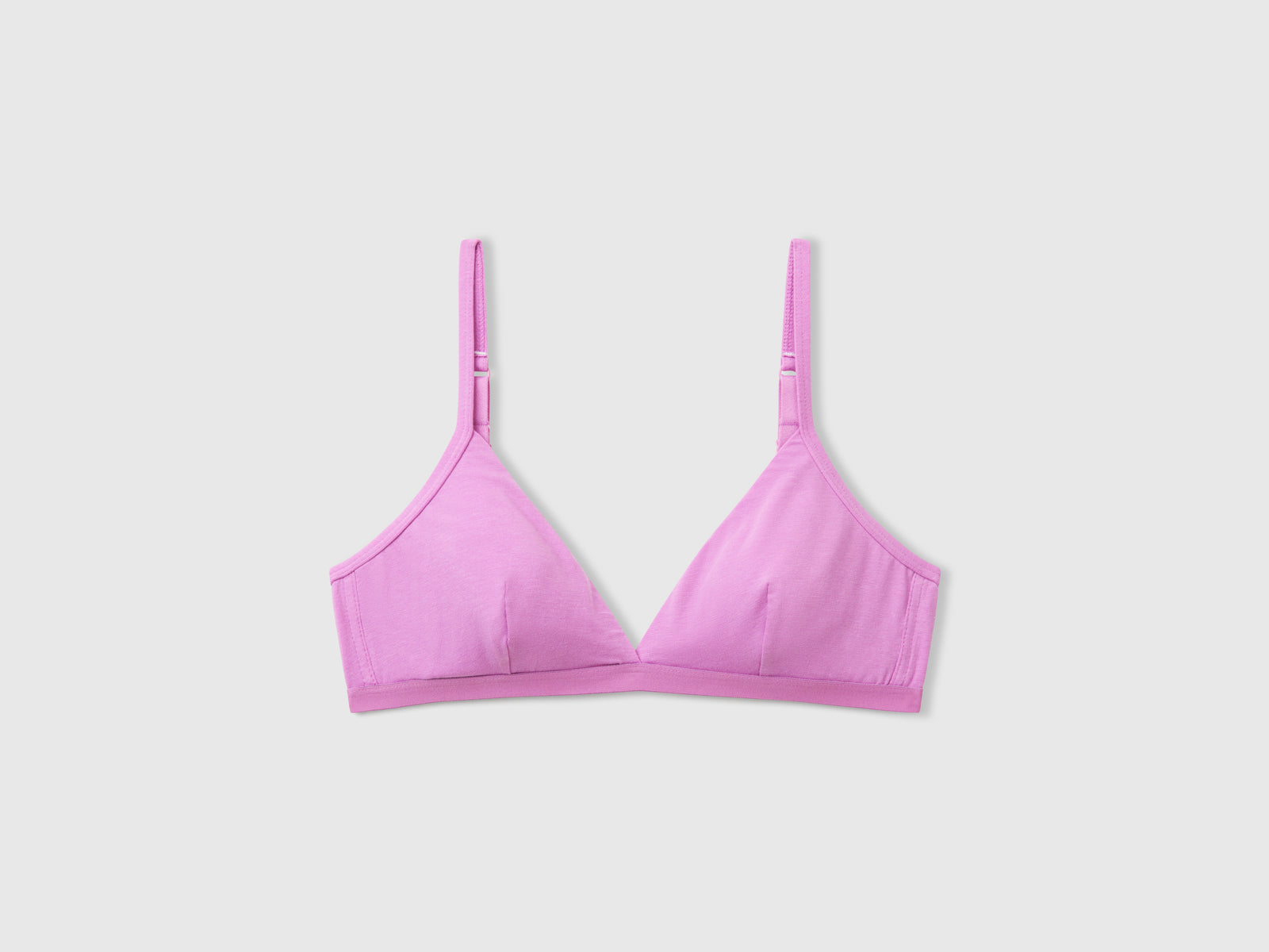 Reggiseno in cotone super stretch da donna malva | Benetton Outlet
