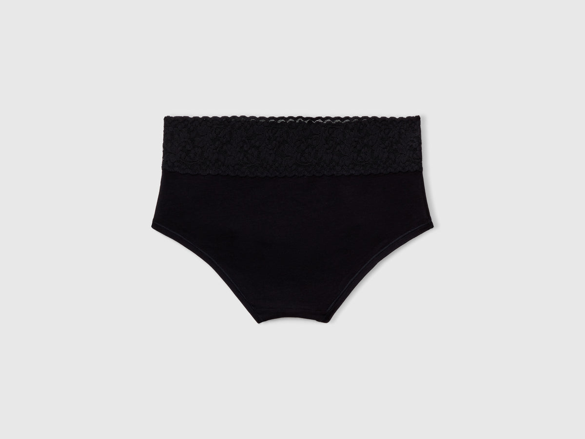 Culotte con bordo in pizzo