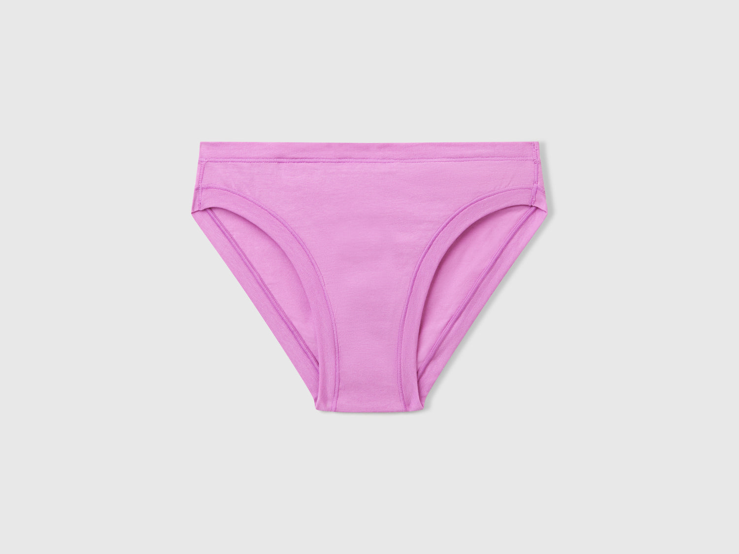 Slip a vita bassa in cotone super stretch da donna malva | Benetton Outlet