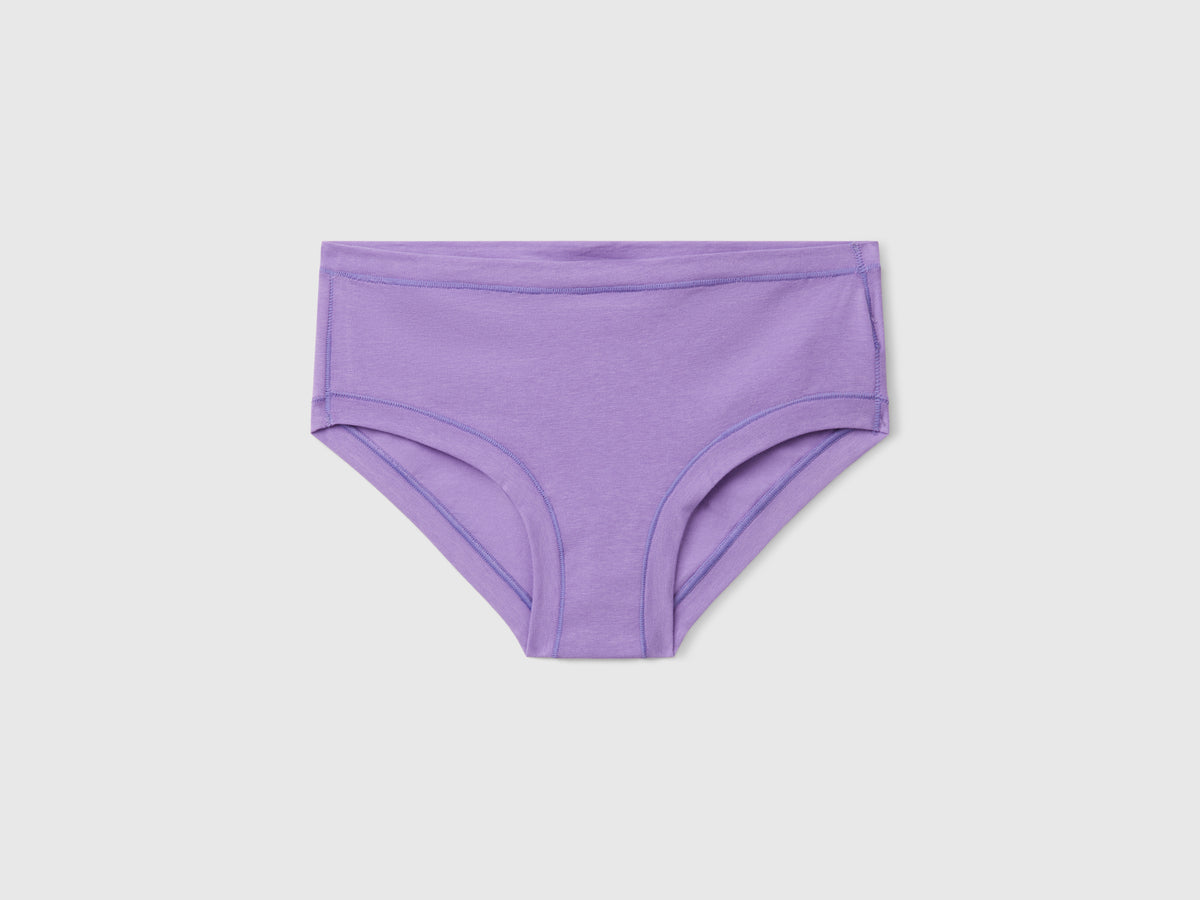 Slip fianco alto in cotone super stretch