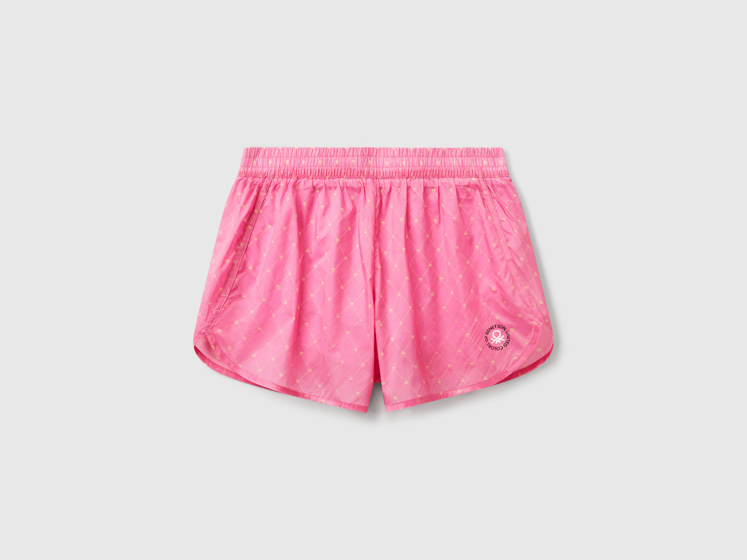 Shorts sportivi con tessuto da donna rosa | Benetton Outlet