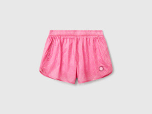 Shorts sportivi con tessuto