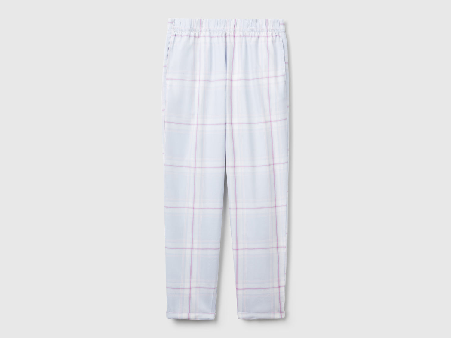 Checkered trousers da donna multi-color | Benetton Outlet