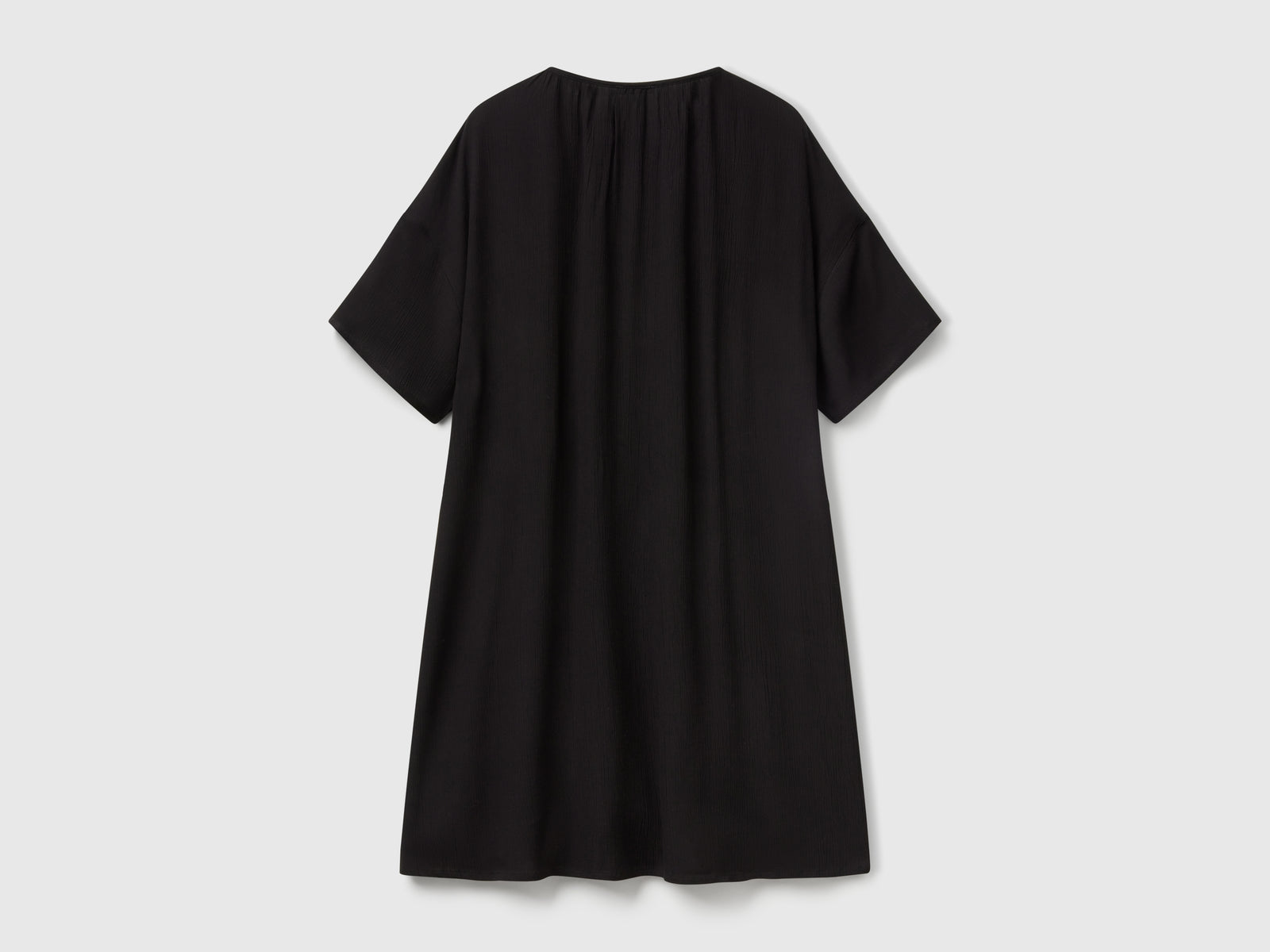 Vestito ampio corto da donna nero 2 | Benetton Outlet