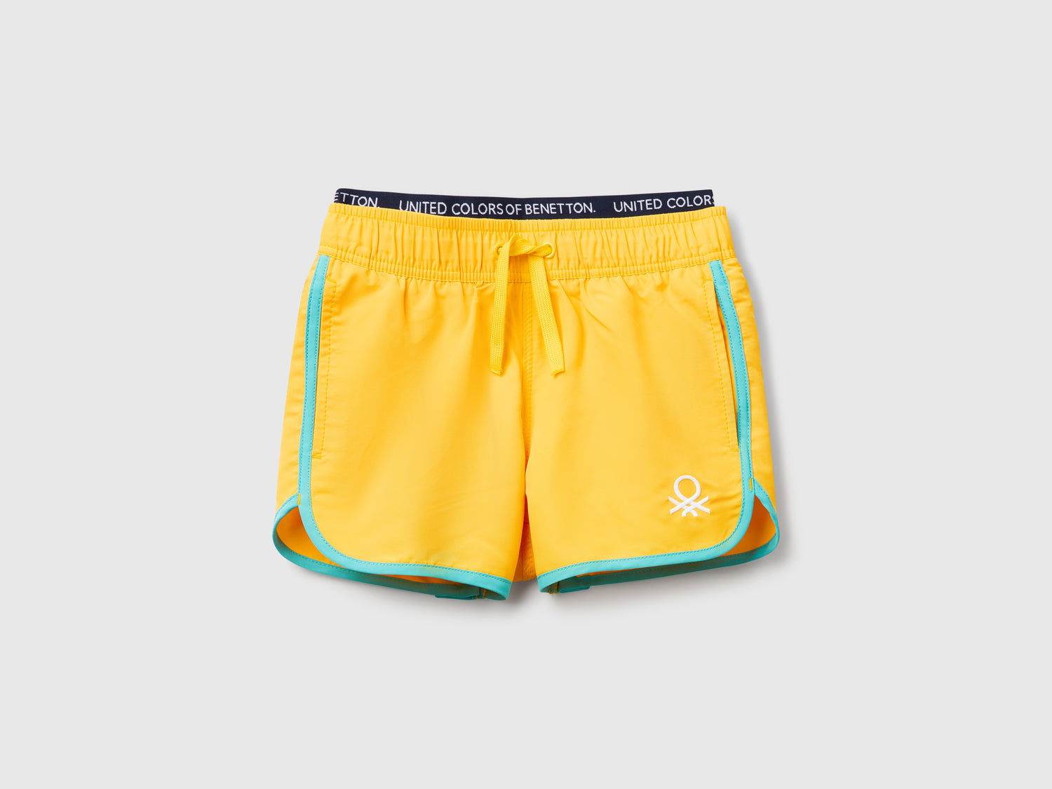 Boxer mare con coulisse da bambino giallo | Benetton Outlet