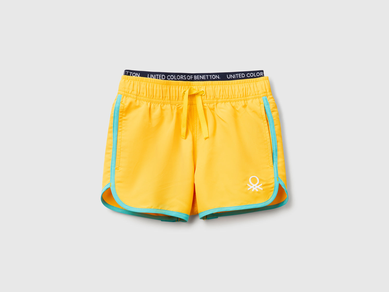 Boxer mare con coulisse da bambino giallo | Benetton Outlet