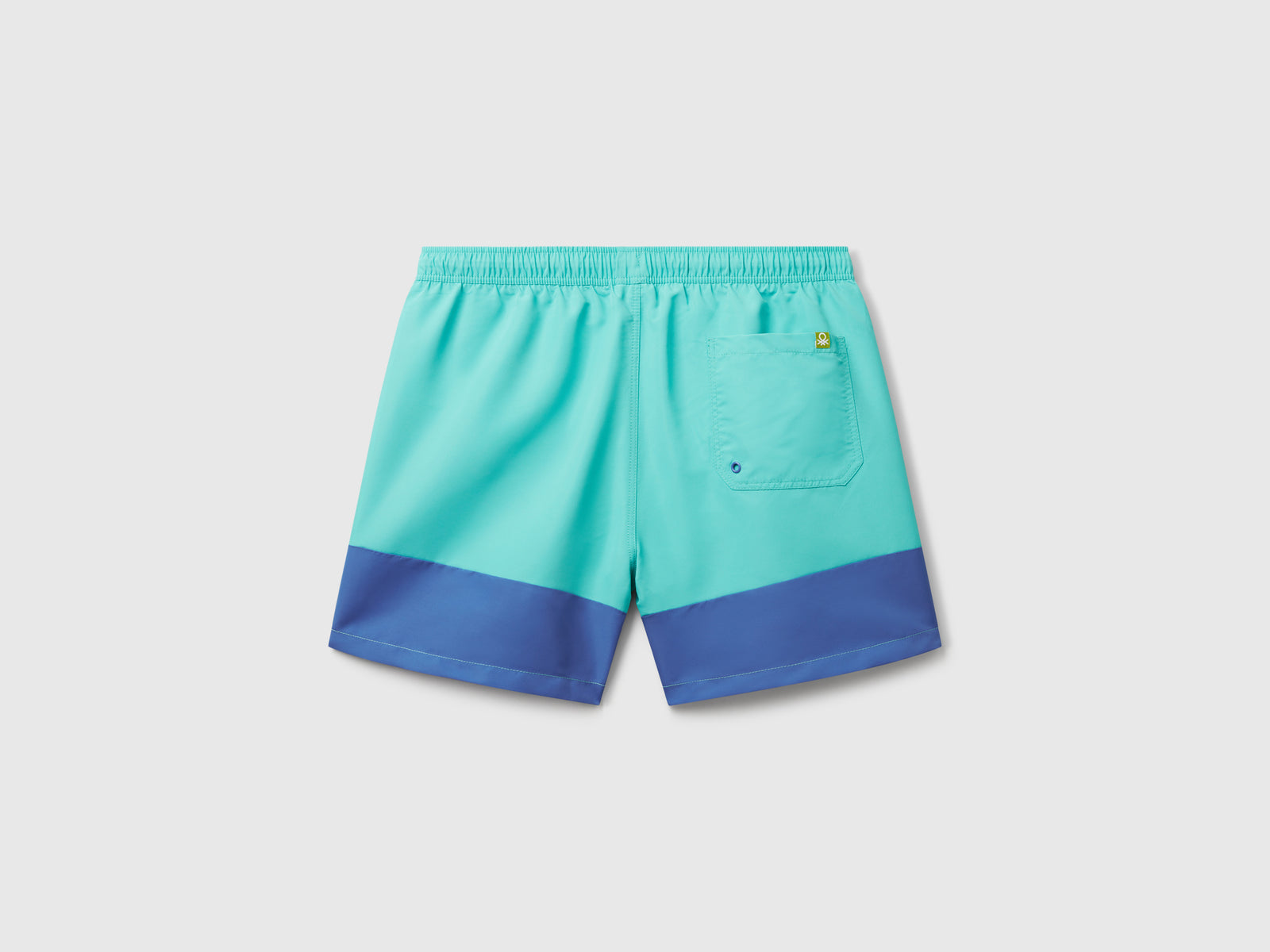 Boxer mare color block da uomo verde acqua 2 | Benetton Outlet