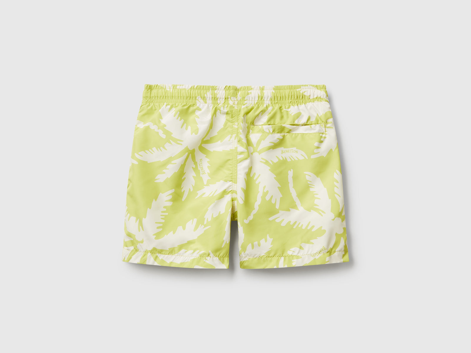 Boxer mare fantasia in nylon da bambino lime 2 | Benetton Outlet