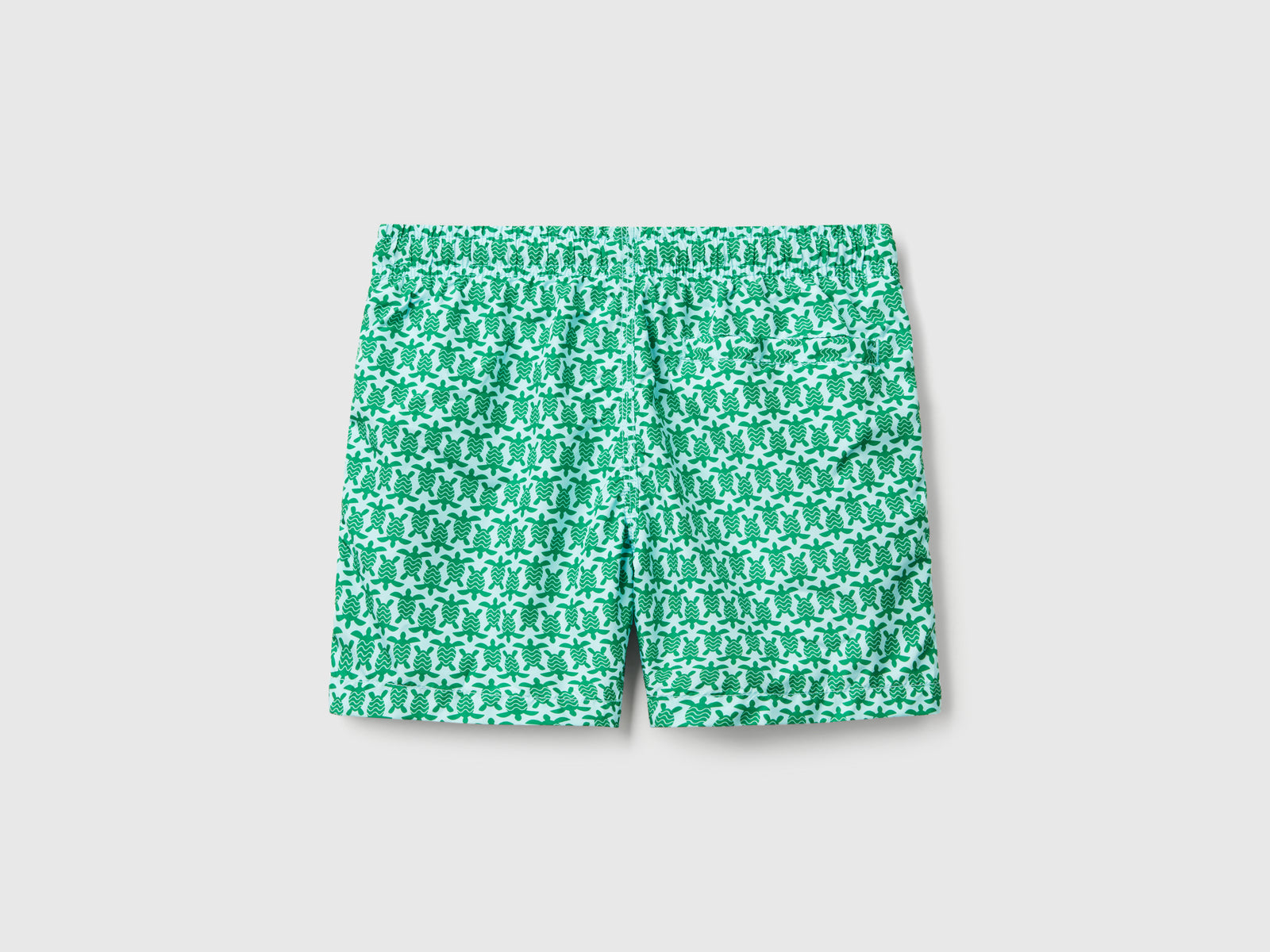 Boxer mare fantasia in nylon da bambino verde 2 | Benetton Outlet