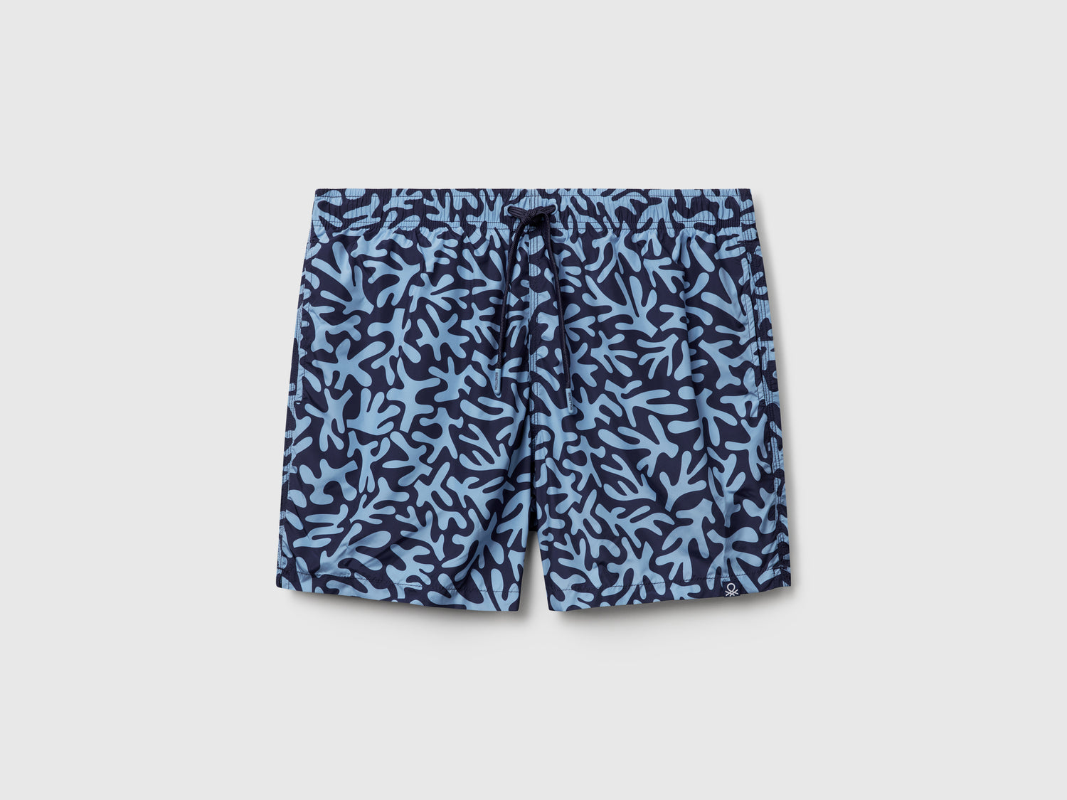 Boxer mare fantasia in nylon da uomo azzurro | Benetton Outlet
