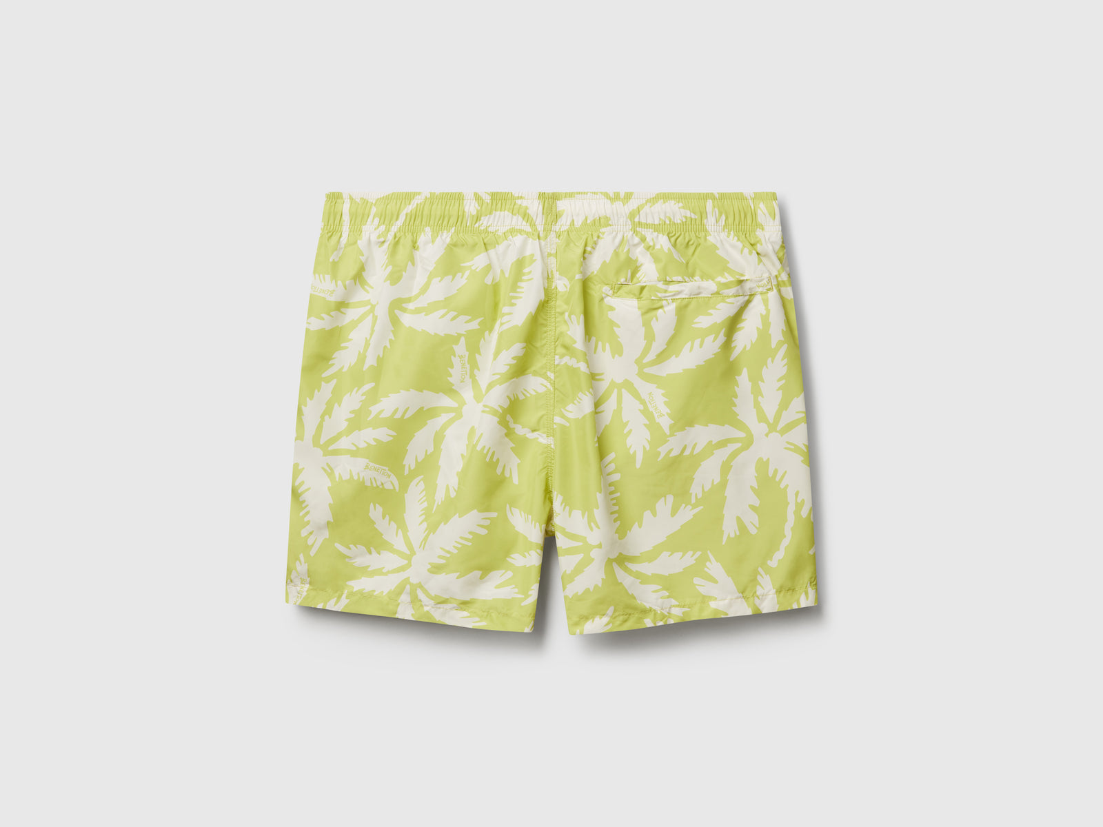 Boxer mare fantasia in nylon da uomo lime 2 | Benetton Outlet
