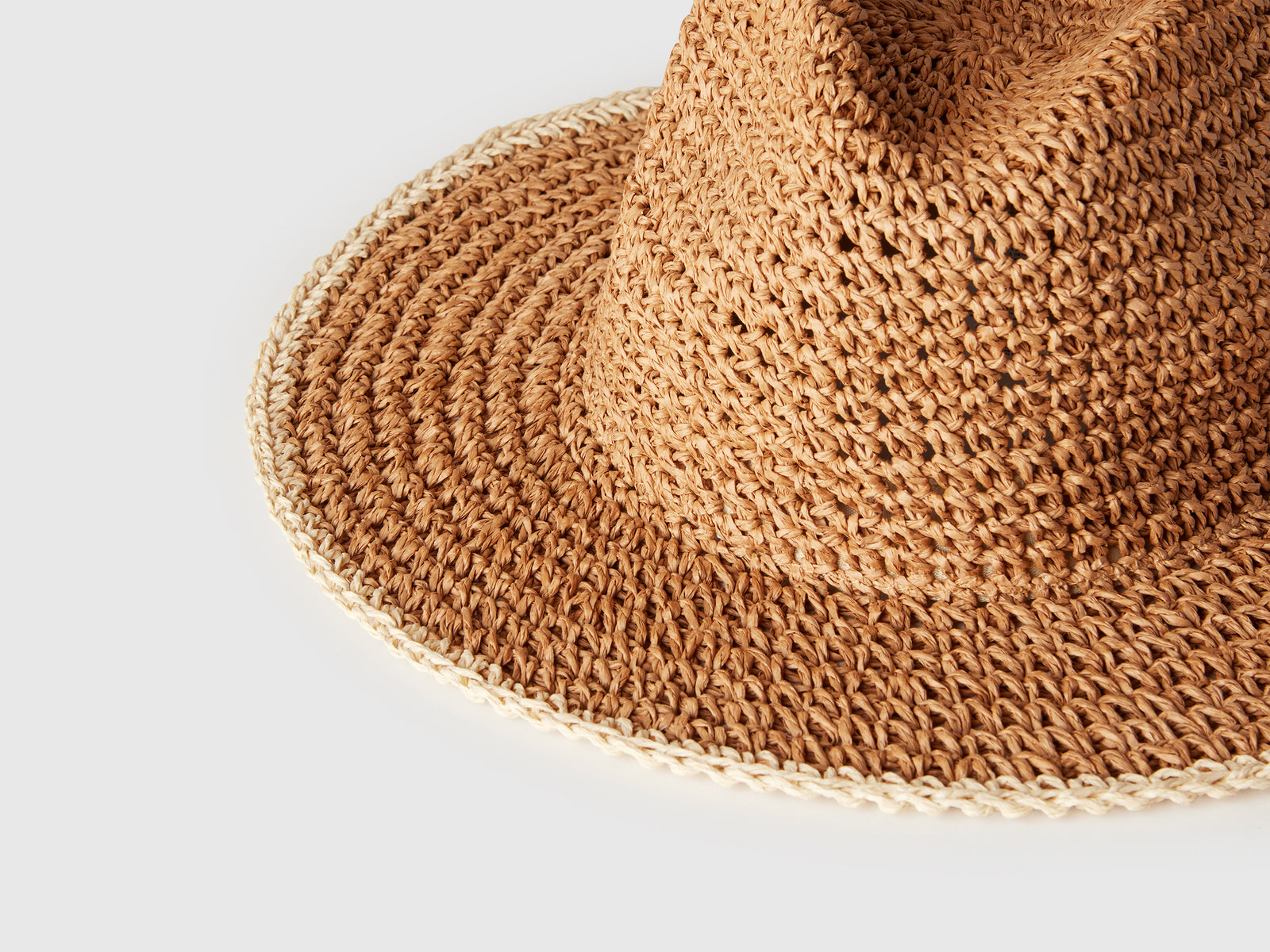 Cappello alla pescatora effetto paglia da donna beige 3 | Benetton Outlet