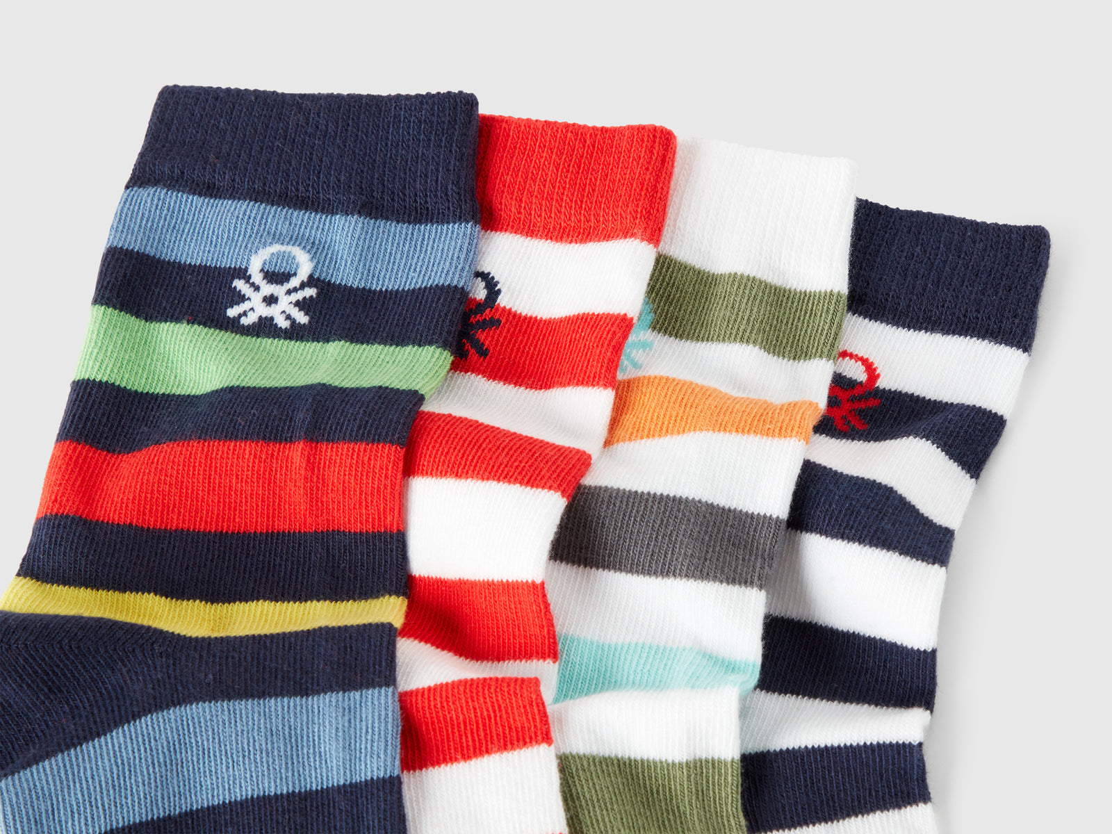 Quattro paia di calzini fantasia da bambino multi-color 2 | Benetton Outlet