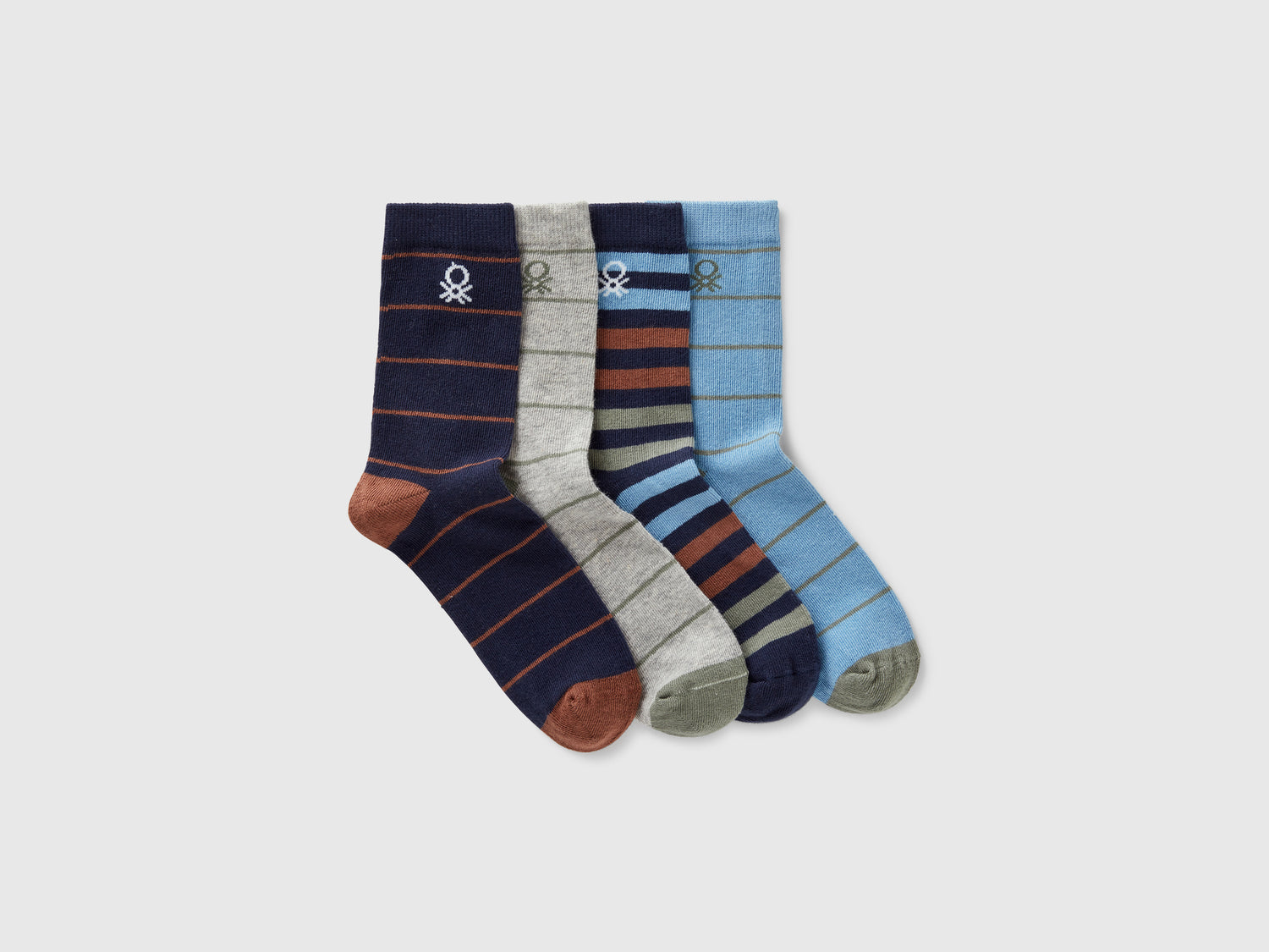Quattro paia di calzini fantasia da bambino multi-color | Benetton Outlet