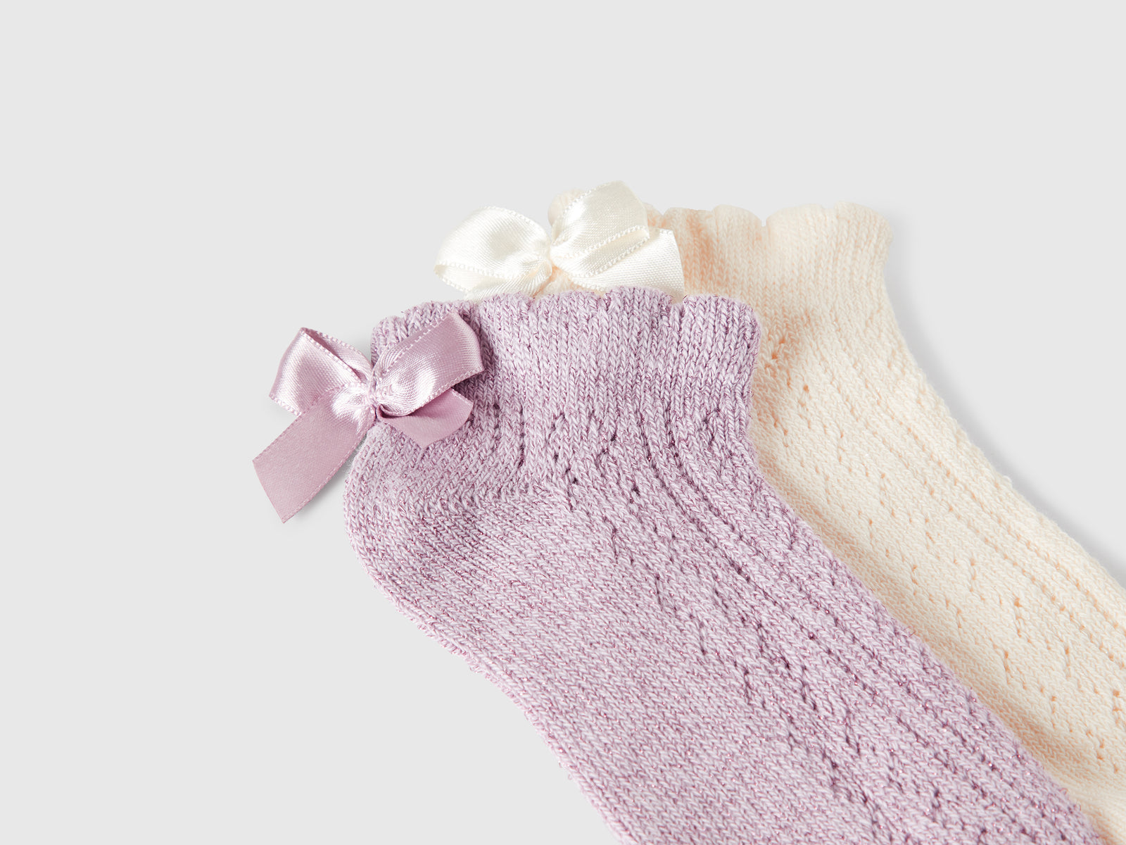 Calzini corti con fiocchetto da bambina multi-color 2 | Benetton Outlet