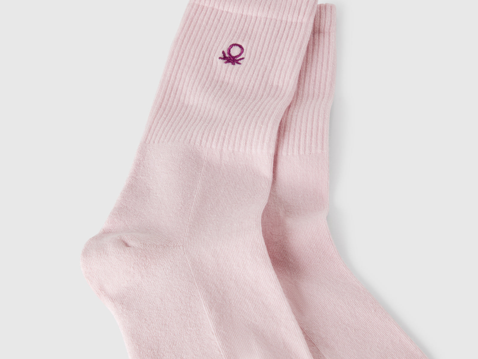 Calzini sportivi in misto cotone stretch da uomo rosa 2 | Benetton Outlet