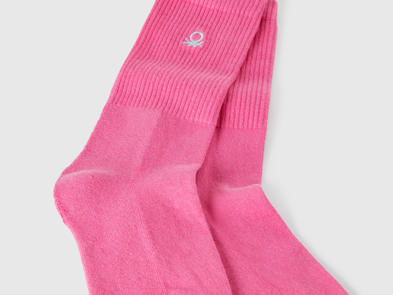 Calzini sportivi in misto cotone stretch da uomo fucsia 2 | Benetton Outlet