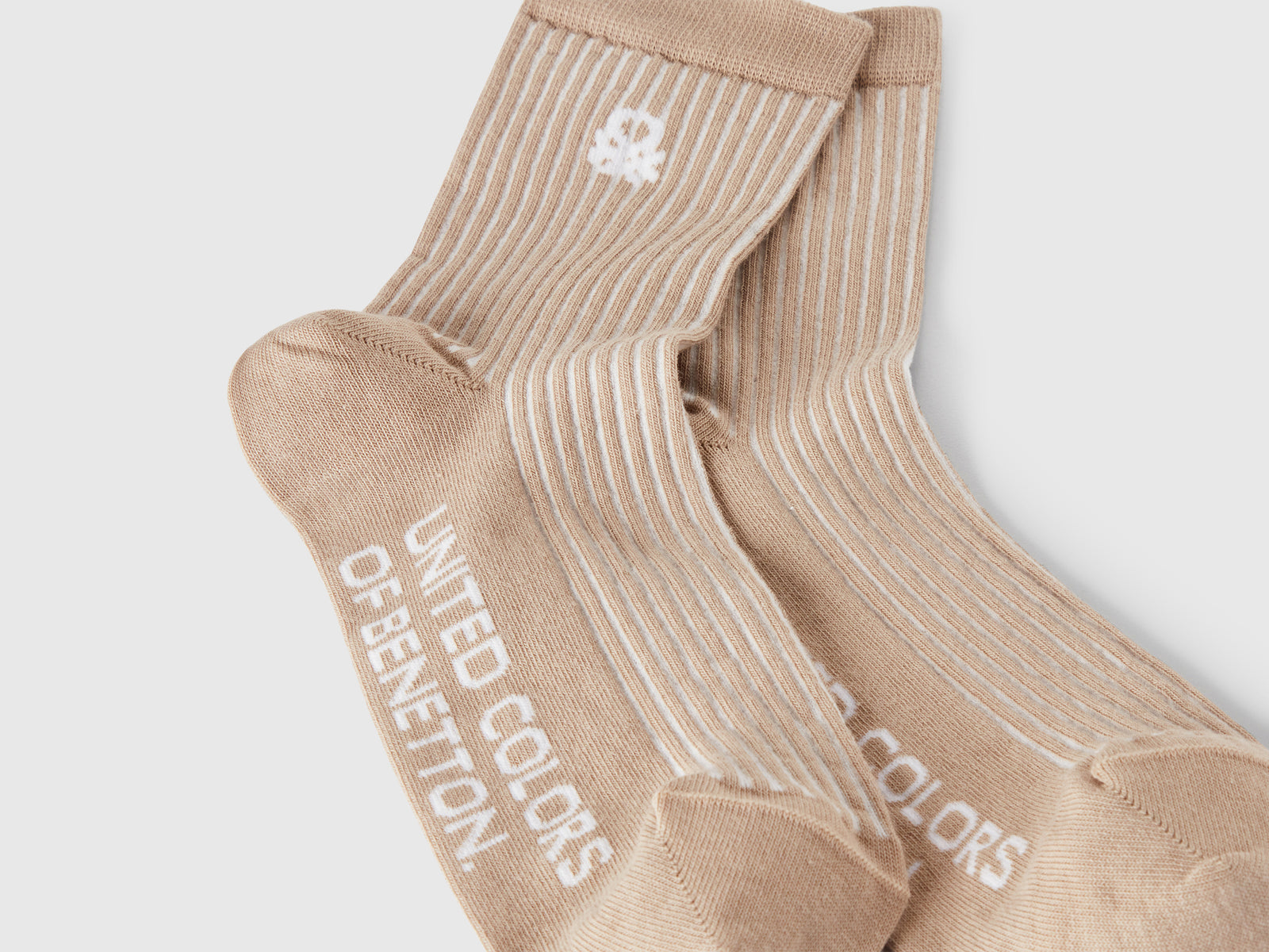 Calzini a righe da uomo beige 2 | Benetton Outlet