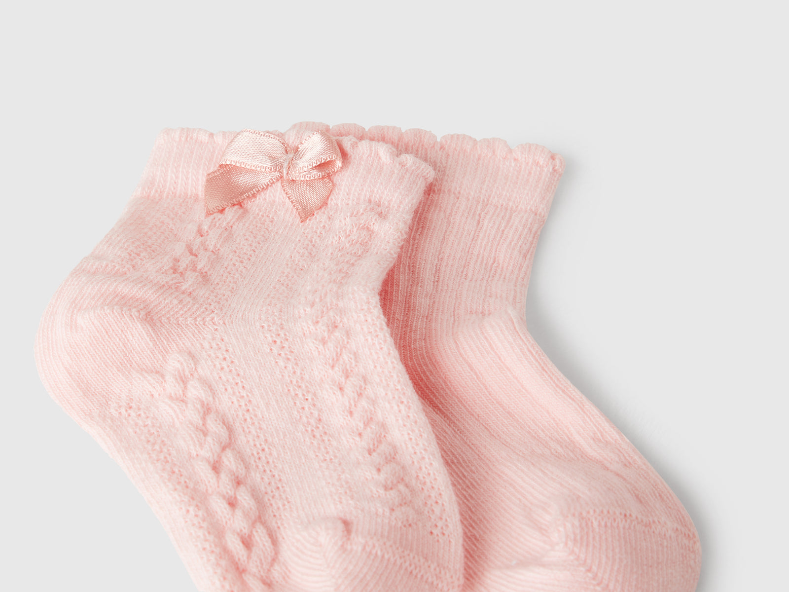 Set calzini in misto cotone da neonato rosa 2 | Benetton Outlet