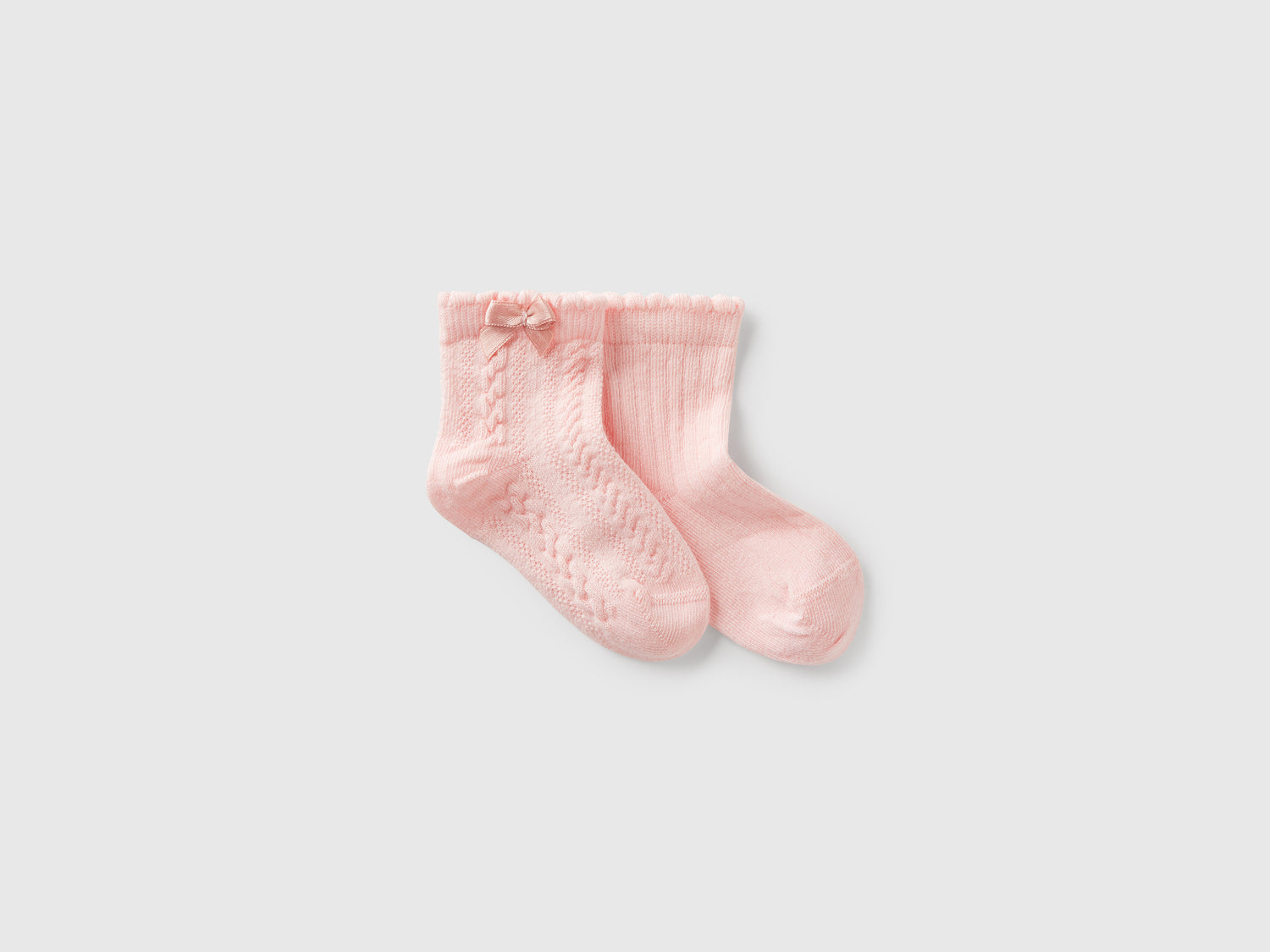 Set calzini in misto cotone da neonato rosa | Benetton Outlet