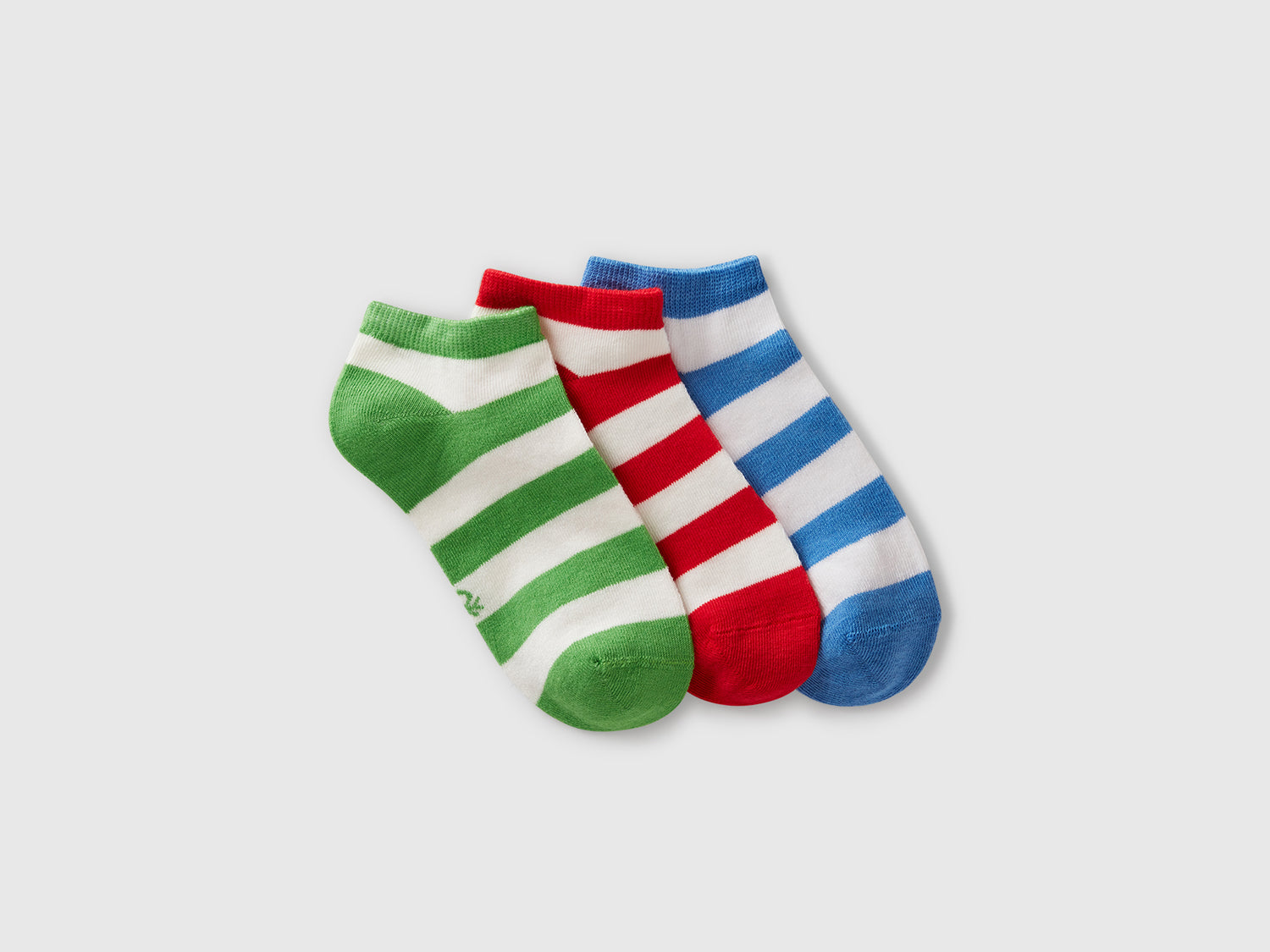 Tre paia di calzini a righe da bambino multi-color | Benetton Outlet