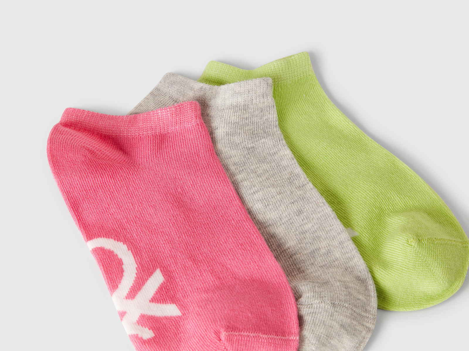 Tre paia di calzini con logo da bambino multi-color 2 | Benetton Outlet