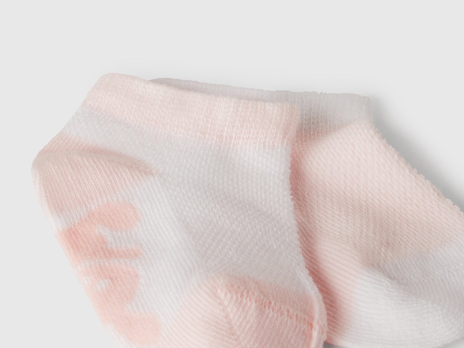 Set calzini bicolor da neonato rosa pastello 2 | Benetton Outlet
