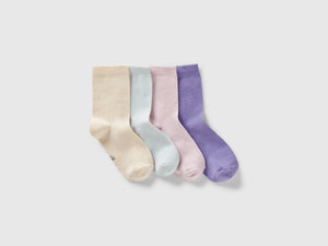 Quattro paia di calzini in cotone stretch