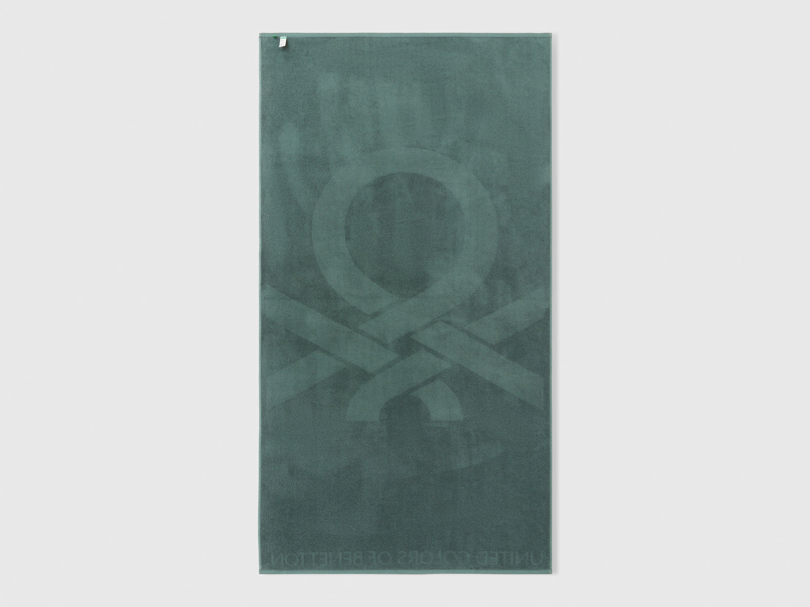 Telo mare jacquard da uomo verde scuro 2 | Benetton Outlet