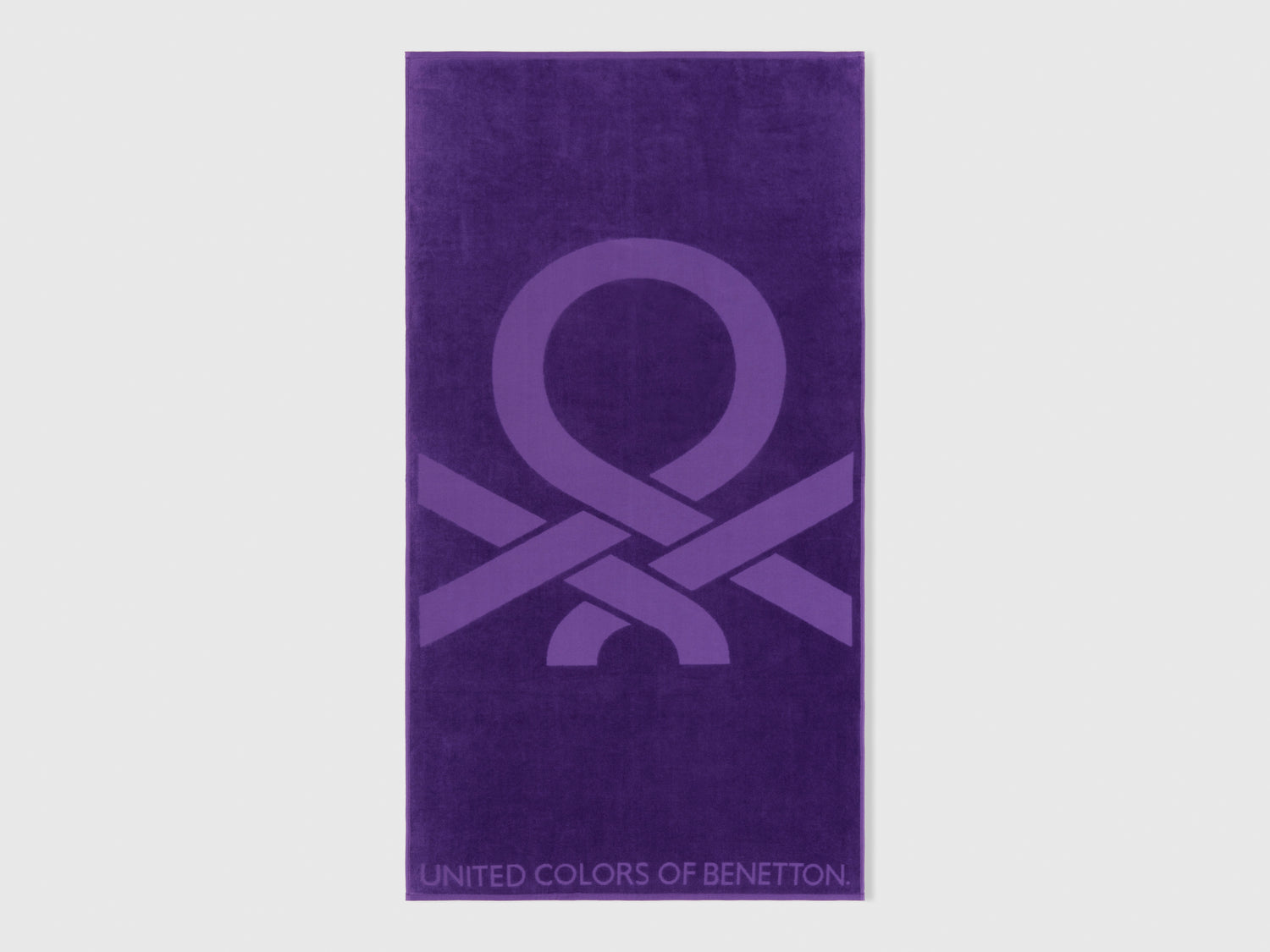 Telo mare jacquard da uomo viola | Benetton Outlet