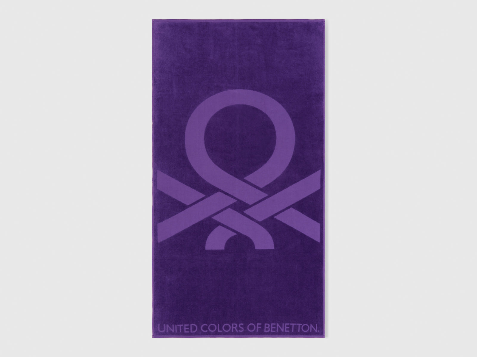 Telo mare jacquard da uomo viola | Benetton Outlet