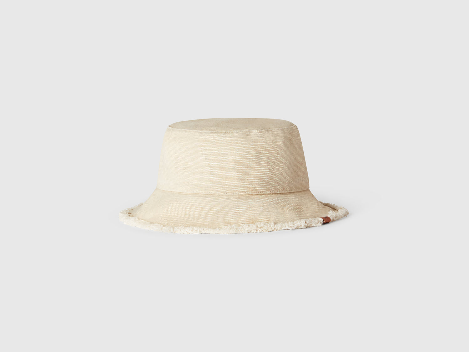 Cappello alla pescatora 100% cotone da donna beige | Benetton Outlet