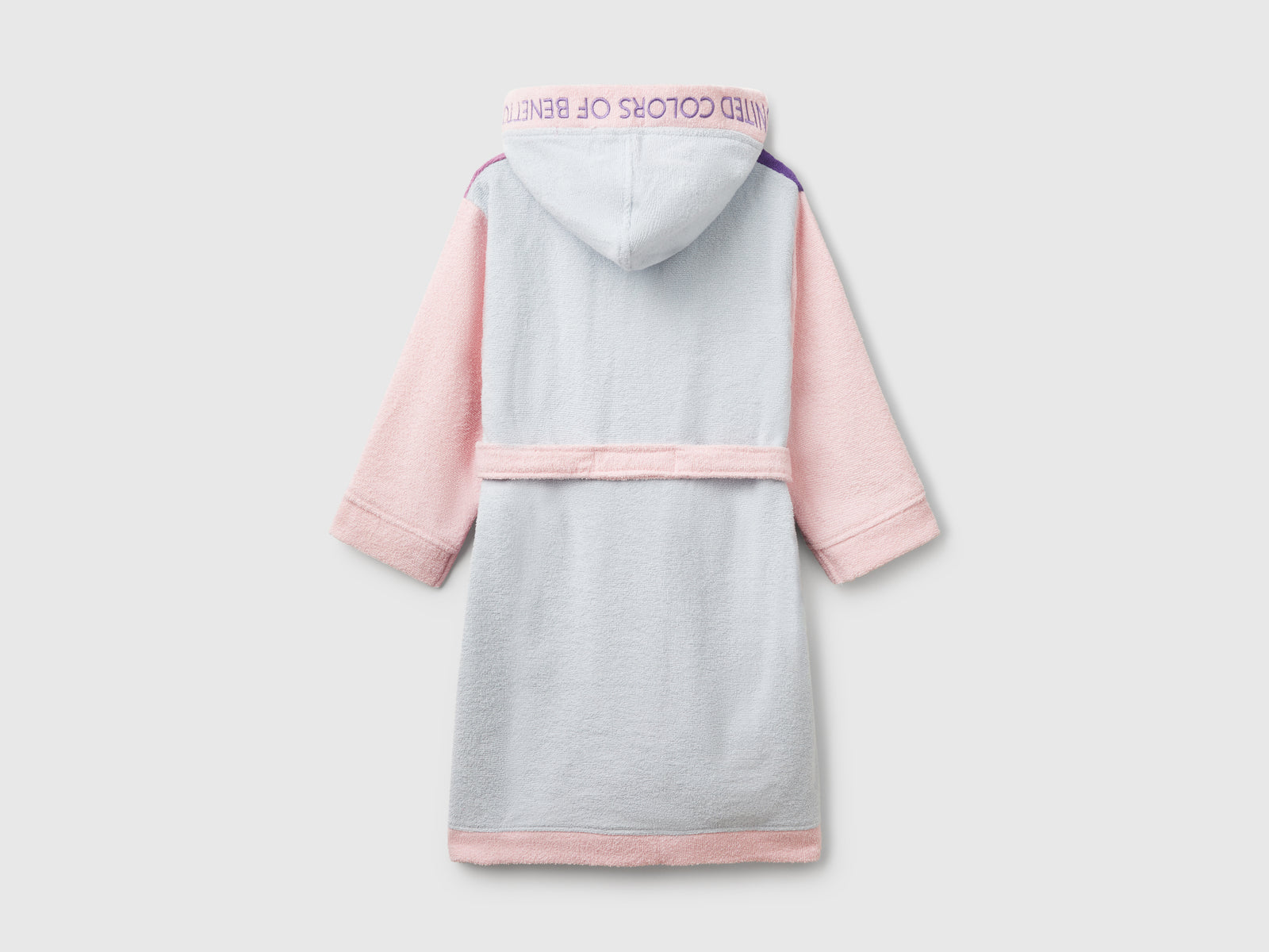 Accappatoio color block da bambino rosa 2 | Benetton Outlet