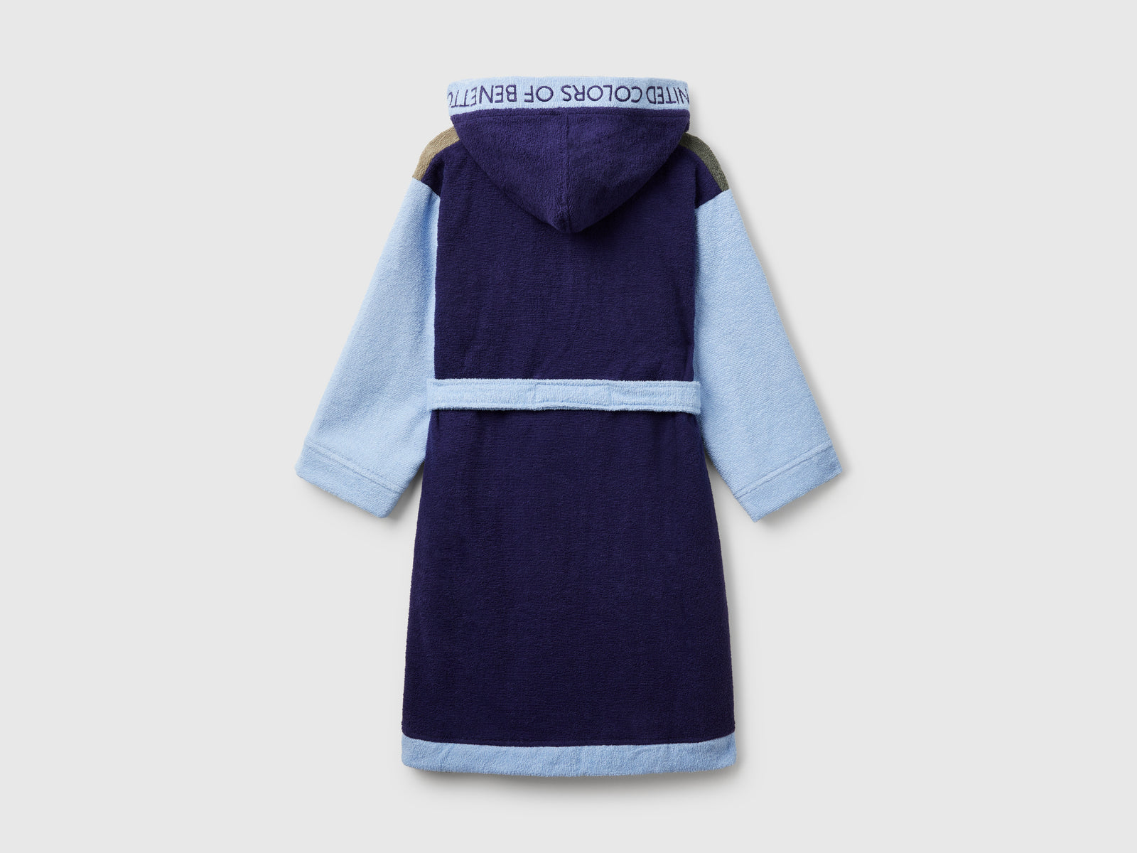 Accappatoio color block da bambino blu 2 | Benetton Outlet