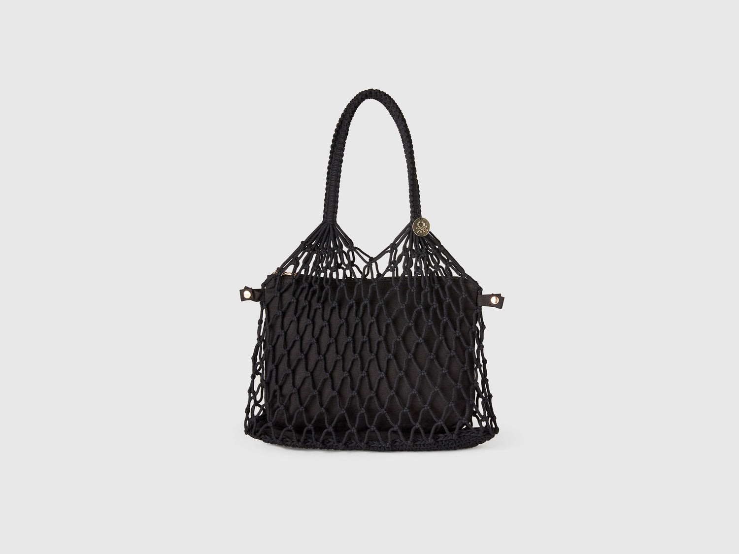 Shopping bag on the net da donna nero | Benetton Outlet