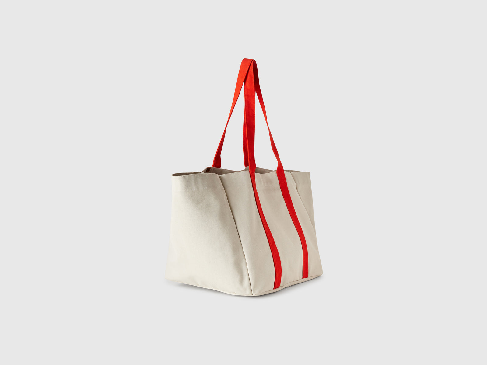 Tote Bag in puro cotone da donna beige 2 | Benetton Outlet