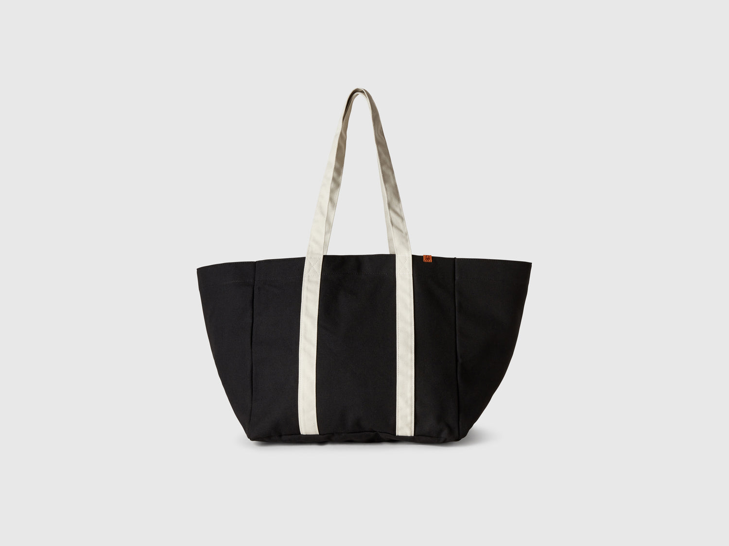Pure cotton tote bag da donna nero | Benetton Outlet