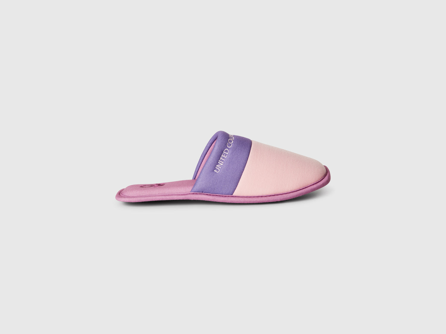 Pantofole con logo da uomo rosa | Benetton Outlet