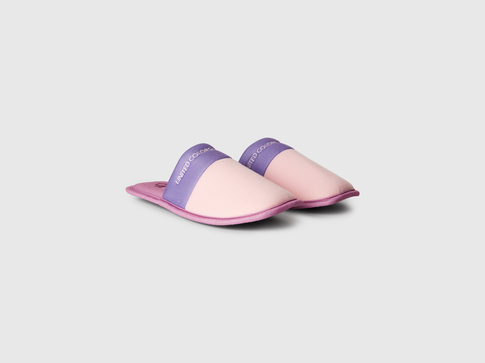 Pantofole con logo da uomo rosa 3 | Benetton Outlet