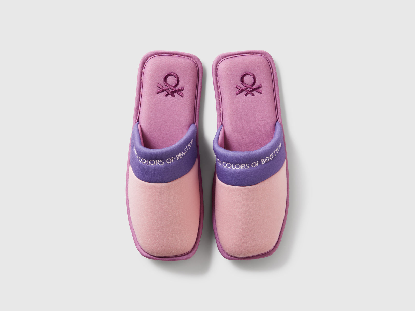 Pantofole con logo da uomo rosa 4 | Benetton Outlet