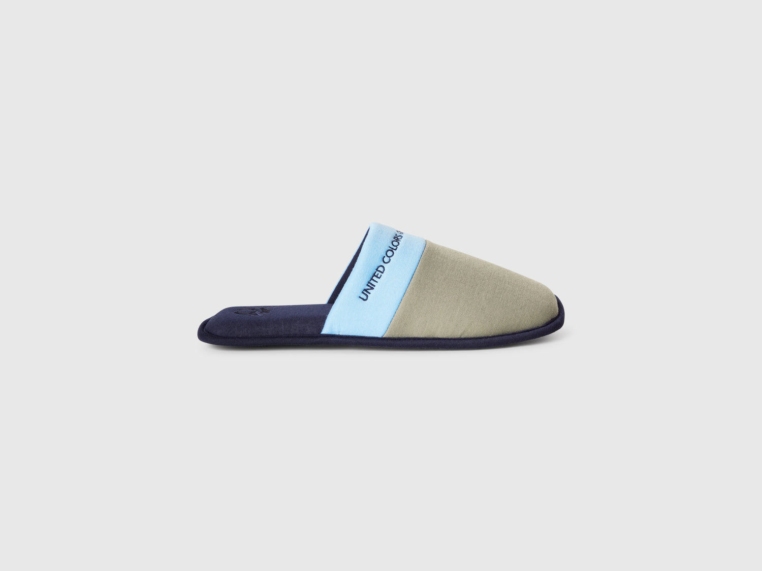 Pantofole con logo da uomo blu | Benetton Outlet
