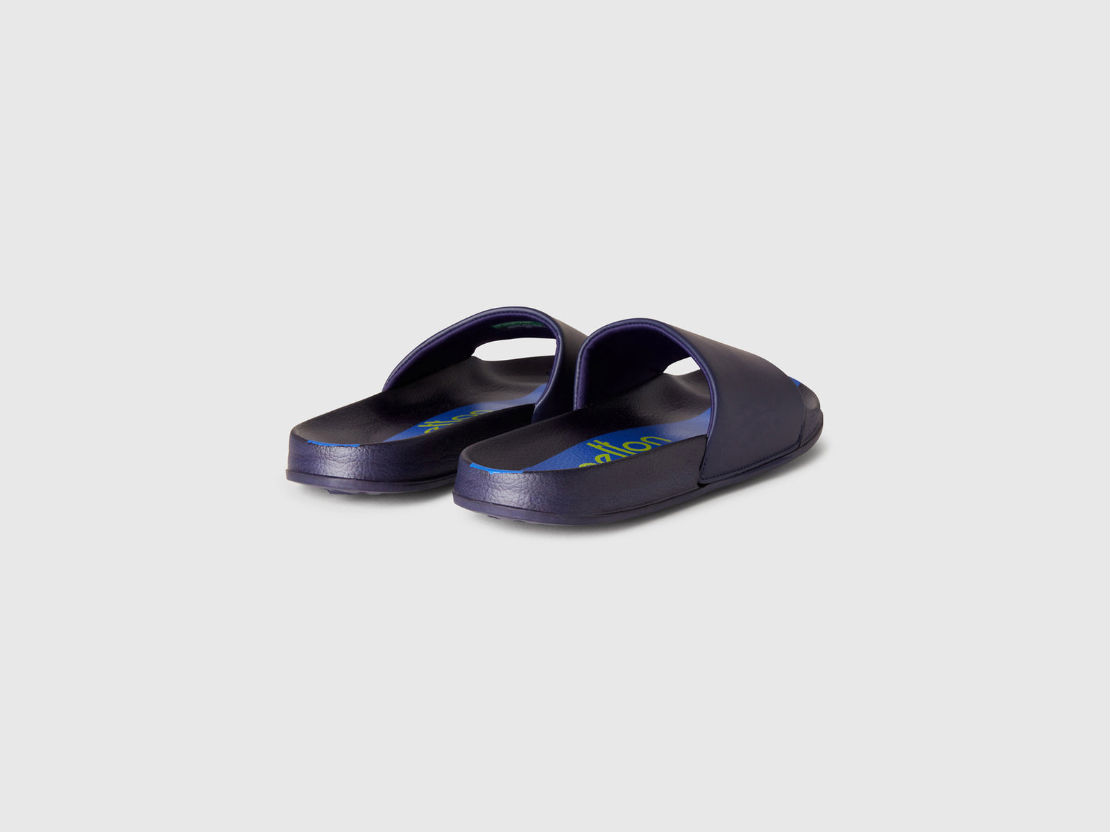 Ciabatte con logo da uomo blu scuro 2 | Benetton Outlet
