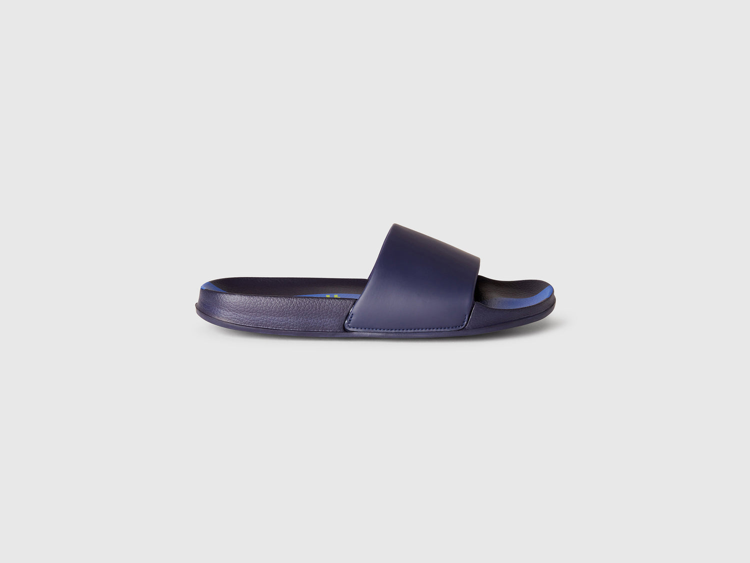 Ciabatte con logo da uomo blu scuro | Benetton Outlet